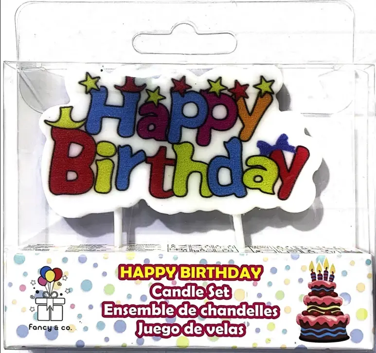 HAPPY BIRTHDAY CANDLE SET