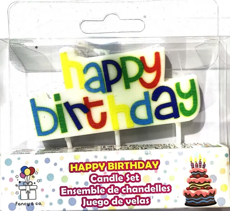 HAPPY BIRTHDAY CANDLE SET