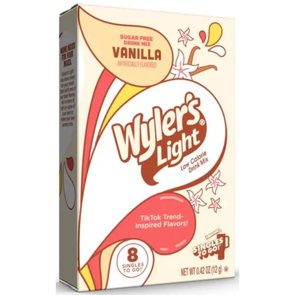 WYLER'S LIGHT ZERO SUGAR SINGLES TO GO VANILLA 8CT  