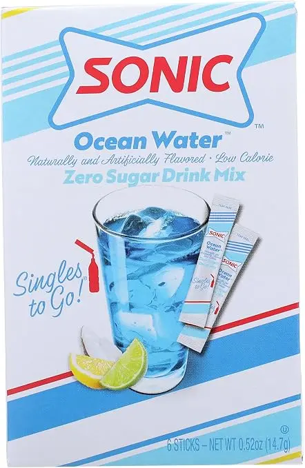 SONIC ZERO SUGAR SINGLES TO GO OCEAN WATER DRINK MIX 6CT 