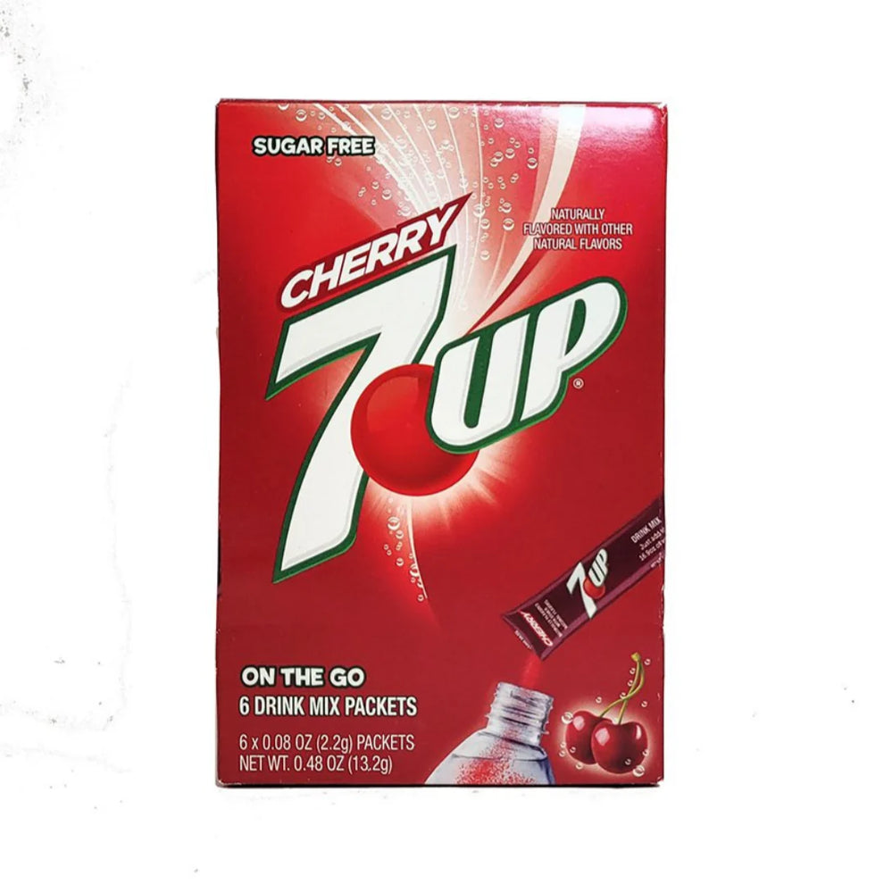 7 UP ZERO SUGAR SINGLES TO GO CHERRY 6CT