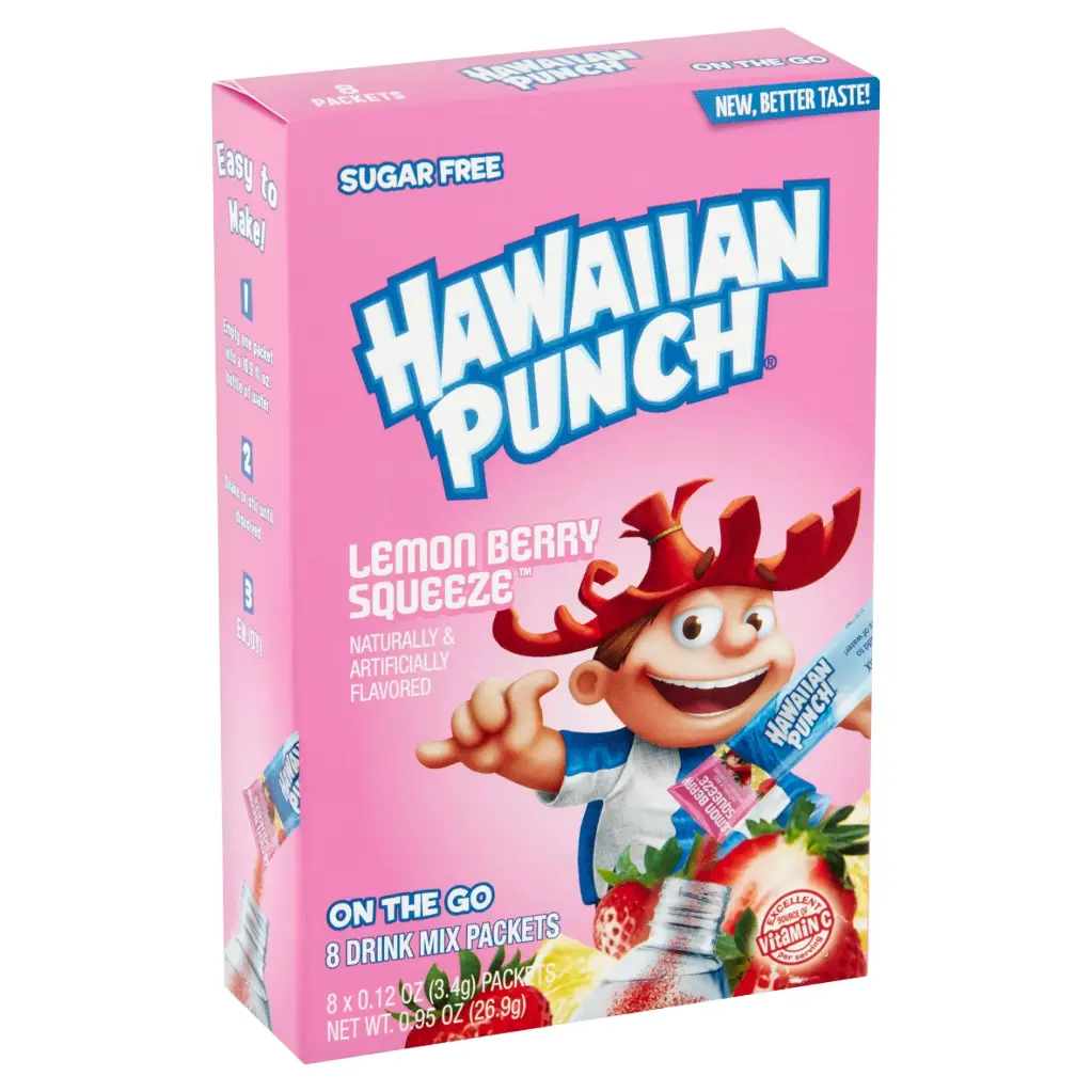 HAWAIIAN PUNCH SUGAR FREE SINGLES TO GO LEMON BERRY DRINK MIX 6CT  