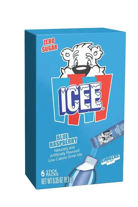 ICEE ZERO SUGAR SINGLES TO GO BLUE RASPBERRY 6CT  