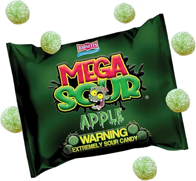 BARNETTS MEGA SOUR APPLE 104G/12CT  