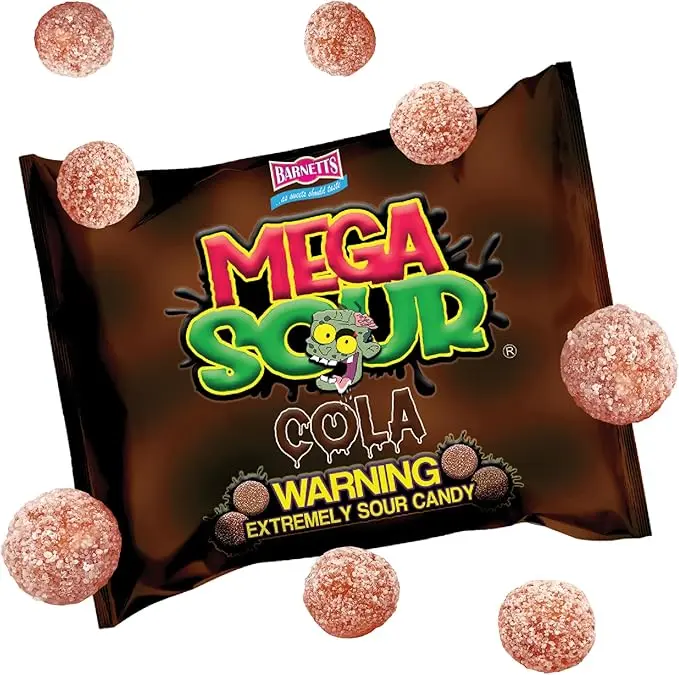 BARNETTS MEGA SOUR COLA 104G/12CT   