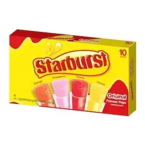 STARBURST ORIGINAL FREEZER POPS 10CT