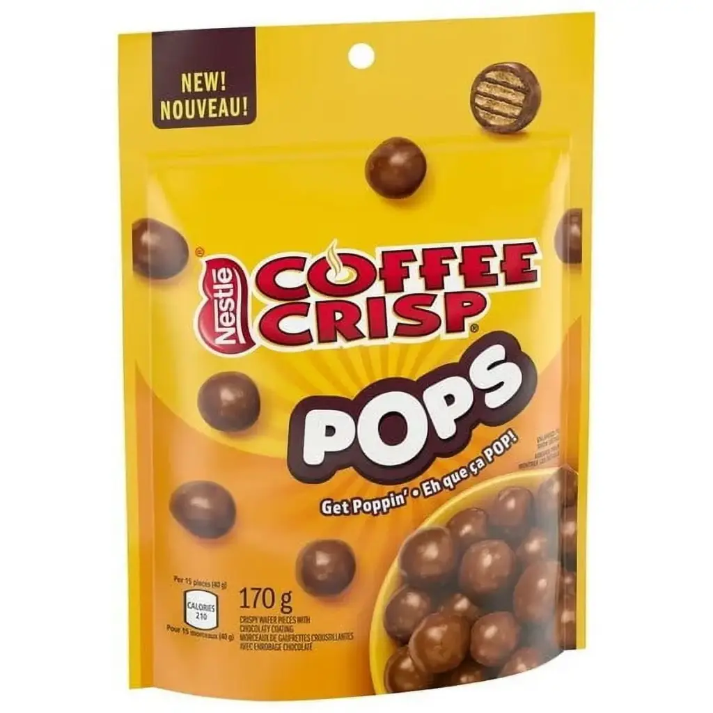 COFFEE CRISP POPS POUCH 180G 