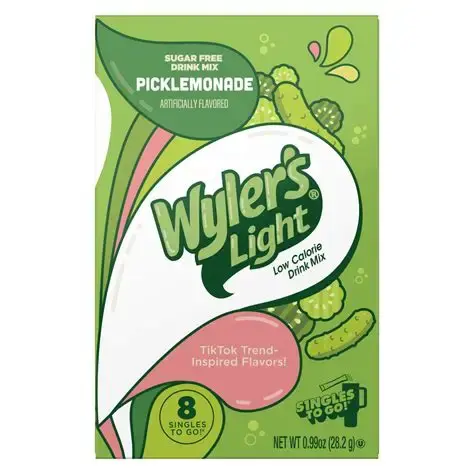 WYLER'S LIGHT ZERO SUGAR SINGLES TO GO PICKLEMONADE 8CT
