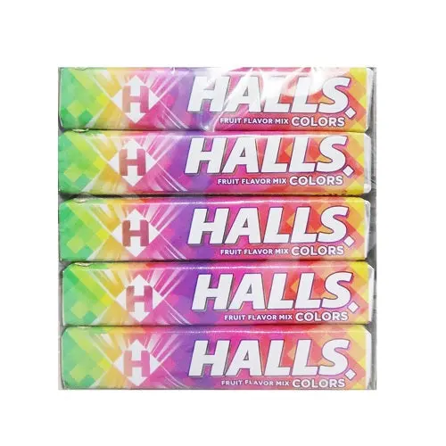 HALLS COLORS FRUIT FLAVOUR MIX 20CT 