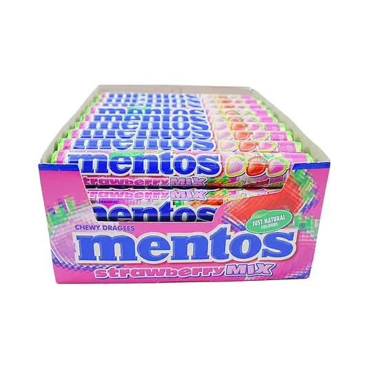 MENTOS STRAWBERRY MIX 40CT