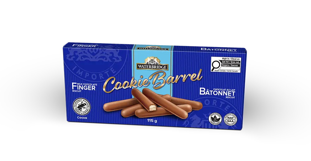 WATERBRIDGE COOKIE BARREL FINGERS BISCUIT 115G