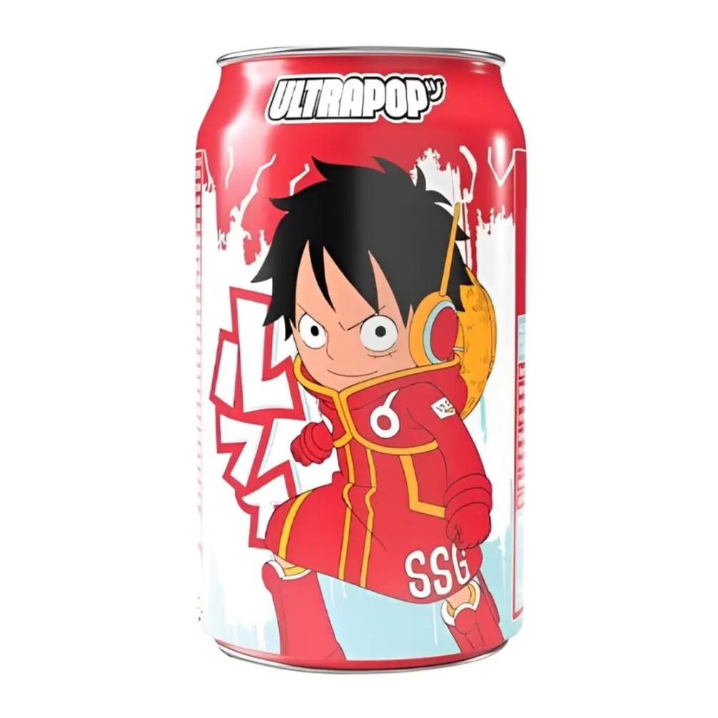 ULTRA POP SODA LUFFY STRAWBERRY LEMON SPARKILING SODA 330ML/24CT 