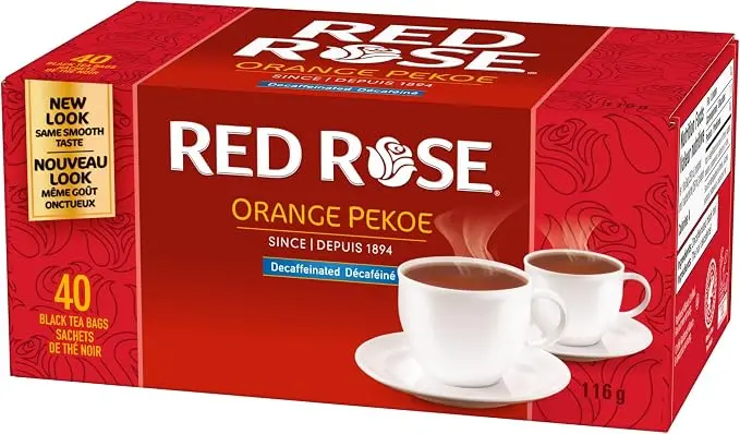 RED ROSE ORANGE PEKOE DECAF TEA 40CT 