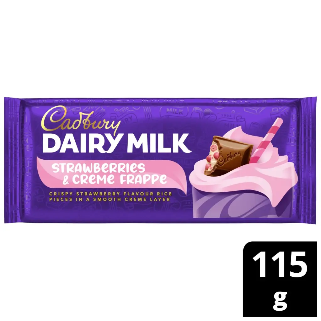 CADBURY DIARY MILK STRAWBERRY & CREAM 95G (UK) 