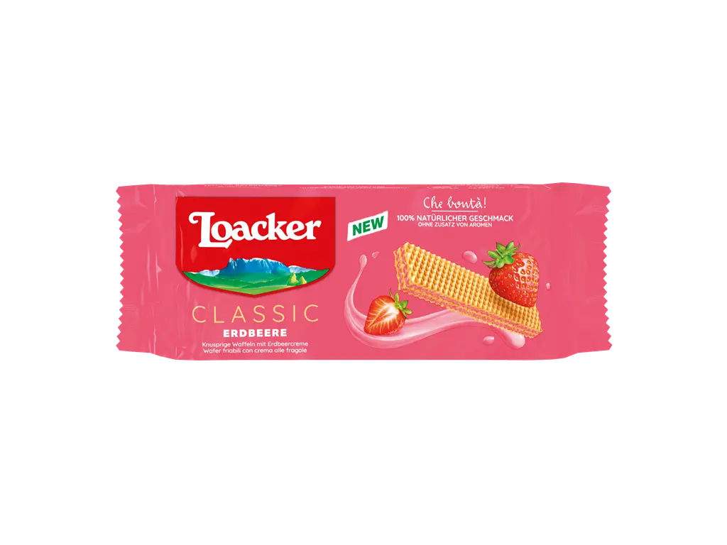 LOACKER WAFER STRAWBERRY 150G