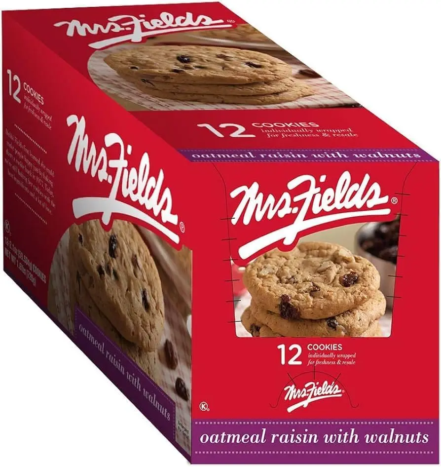 MRS. FIELDS OATMEAL RAISIN COOKIES 12CT/720G