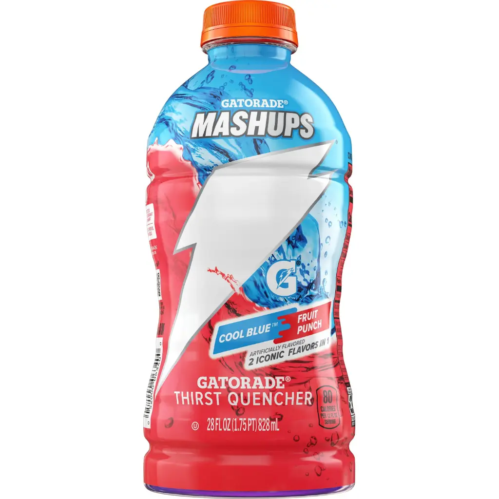 GATORADE COOL BLUE/ FRUIT PUNCH MASHUPS 828ML 