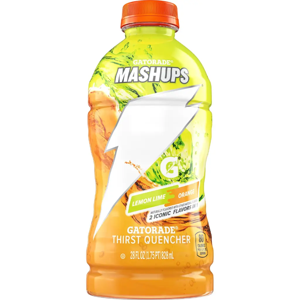 GATORADE LEMON LIME/ ORANGE MASHUPS 828ML