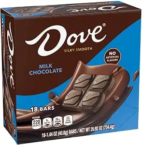DOVE SILKY SMOOTH MILK CHOCOLATE 14G/18CT (US) 