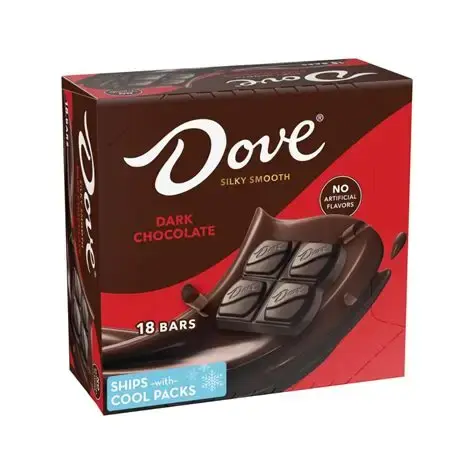 DOVE SILKY SMOOTH DARK CHOCOLATE 14G/18CT (US)