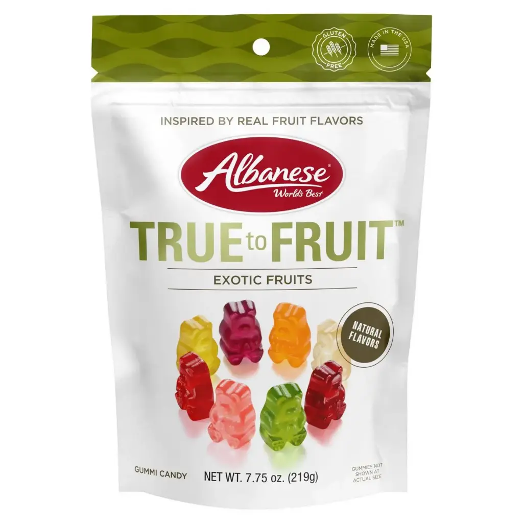 ALBANESE  TRUE TO FRUIT EXOTIC FRUITS 141G