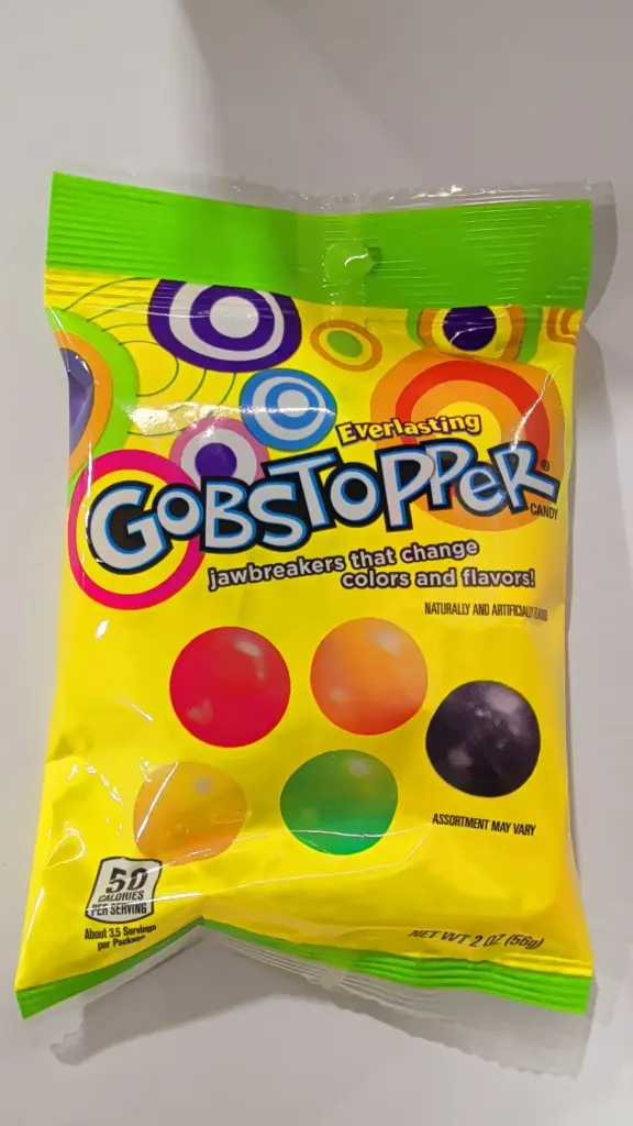 WONKA GOBSTOPPER PEG BAG 56G