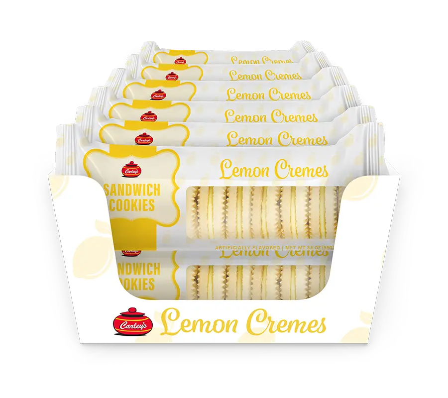 CARLEY'S SANDWICH COOKIES LEMON CREMES 12CT 