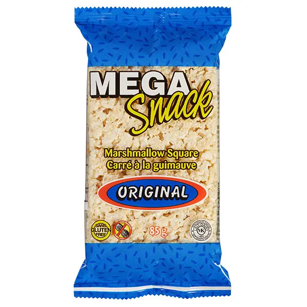 MEGA SNACK MARSHMALLOW SQUARE ORIGINAL 85G/12CT