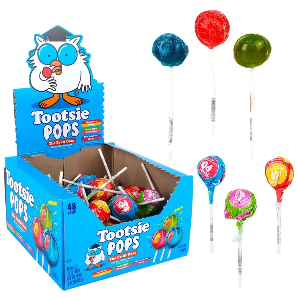 TOOTSIE POPS THE FRUIT ONES 48CT