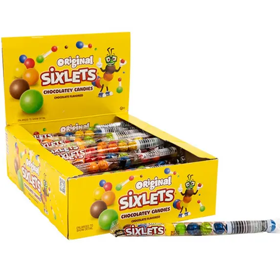 SIXLETS CHOCOLATEY CANDIES 72CT