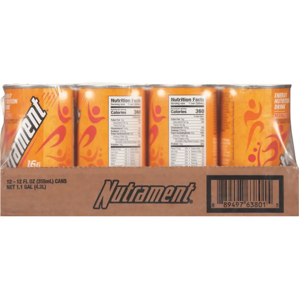 NUTRAMENT MANGO ENERGY DRINK 325ML/12CT