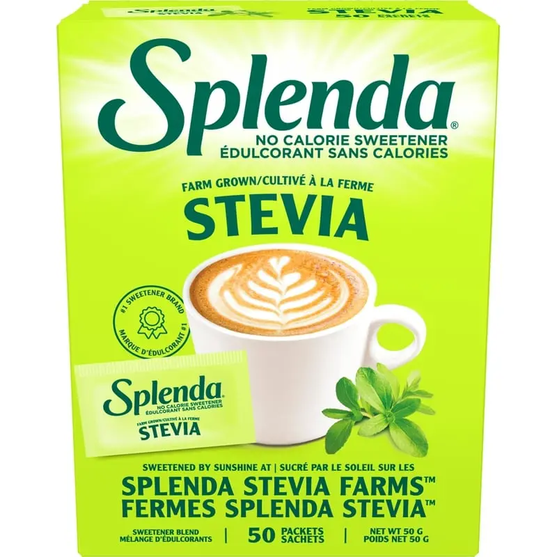 SPLENDA STEVIA SWEETNER 50CT