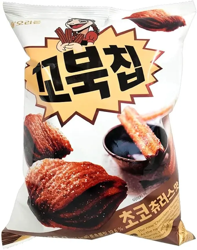 ORION TURTLE CHIPS CHOCO CHURROS 160G    
