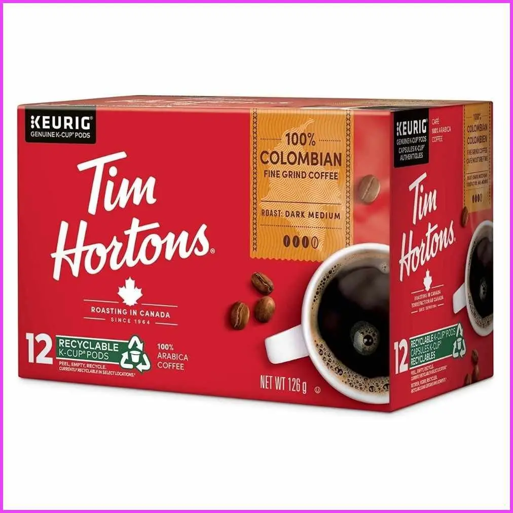 TIM HORTONS PODS COLOMBIEN PACKETS 12CT   