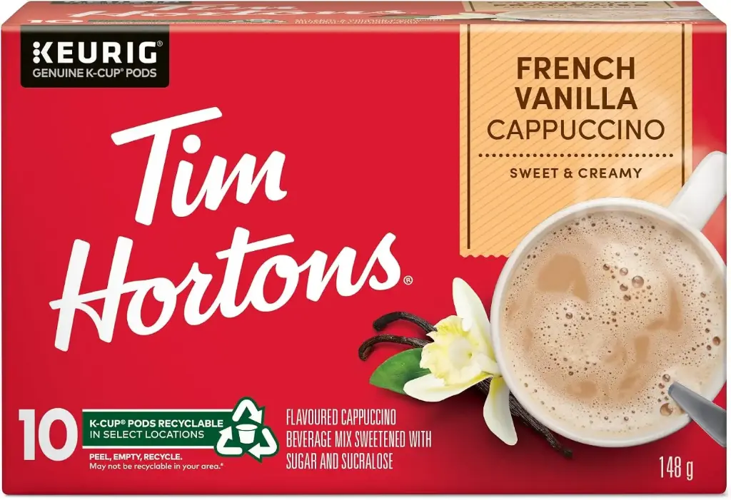 TIM HORTONS PODS FRENCH VANILLA PACKETS 12CT    
