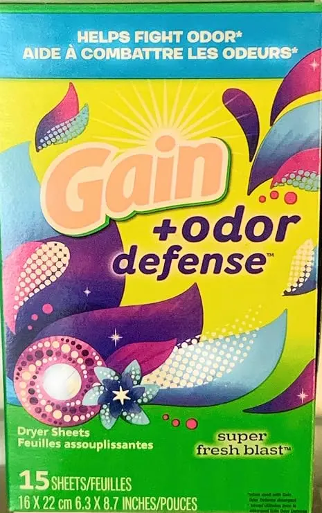 GAIN DRYER SHEETS ODOR DEFENSE/ 15CT