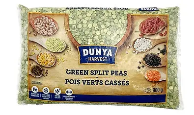 DUNYA HARVEST GREEN SPLIT PEAS 900G