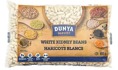 DUNYA HARVEST WHITE KIDNEY BEANS 900G
