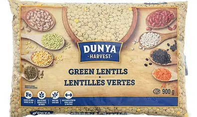 DUNYA HARVEST GREEN LENTILS 900G