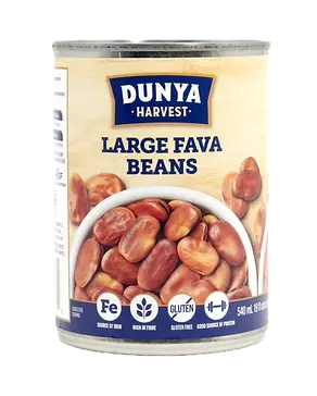 DUNYA HARVEST LARGE FAVA BEANS CAN 540ML 
