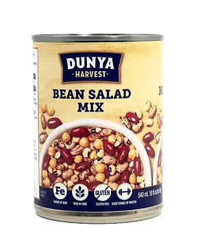 DUNYA HARVEST SALAD MIX BEANS CAN 540ML   
