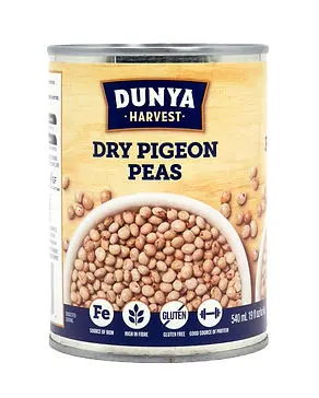DUNYA HARVEST DRY PIGEON BEANS CAN 540ML  