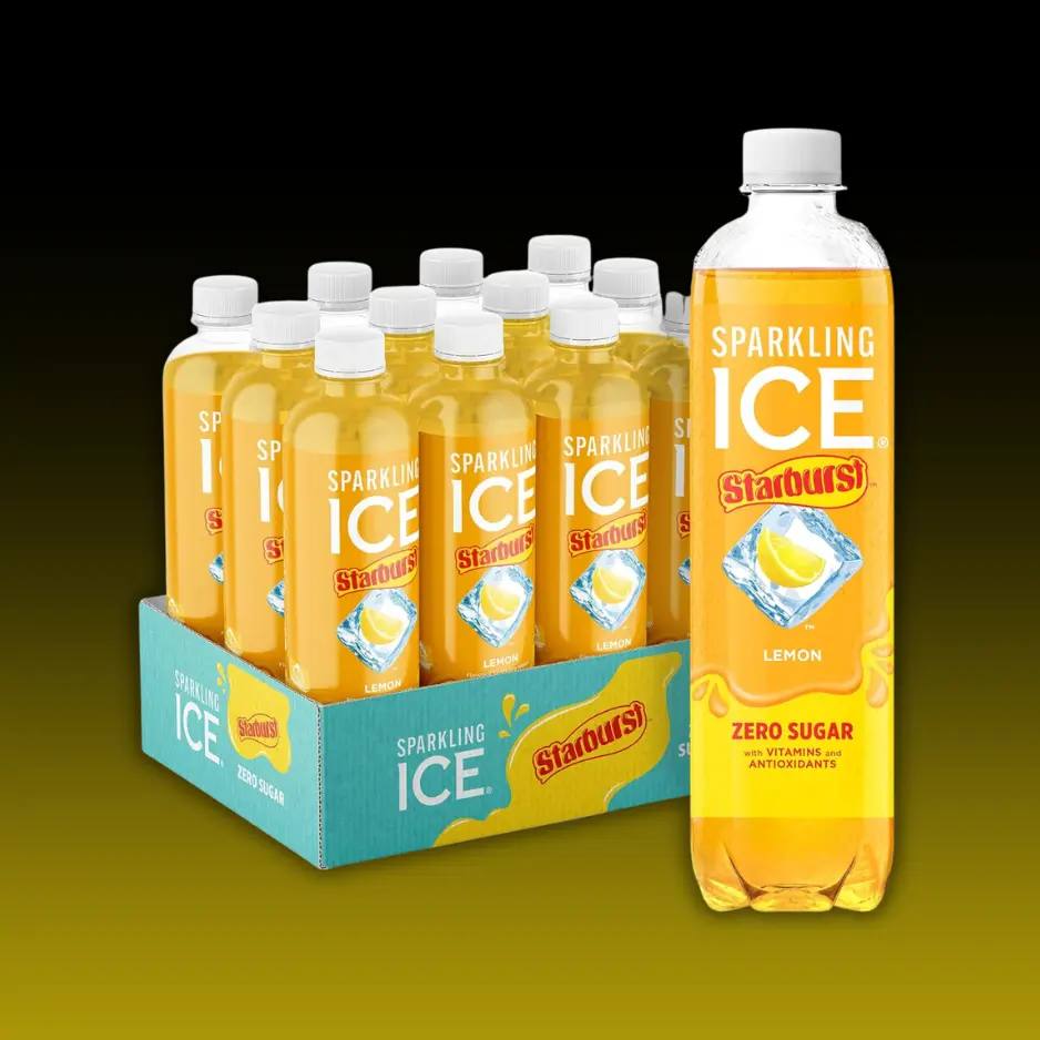 SPARKLING ICE STARBURST LEMON ZERO SUGAR 503ML/12CT 