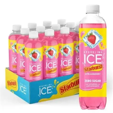 SPARKLING ICE STARBURST STRAWBERRY ZERO SUGAR 503ML/12CT