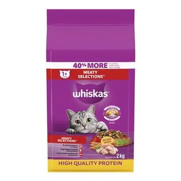WHISKAS MEATY SELECTIONS 2KG