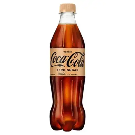 COCA COLA VANILLA ZERO SUGAR BOTTLE 500ML