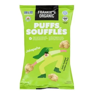 FRANKIE'S ORGANIC PUFFS JALAPENO 140G