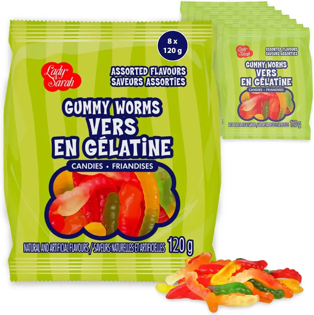 LADY SARAH GUMMY WORMS 120G