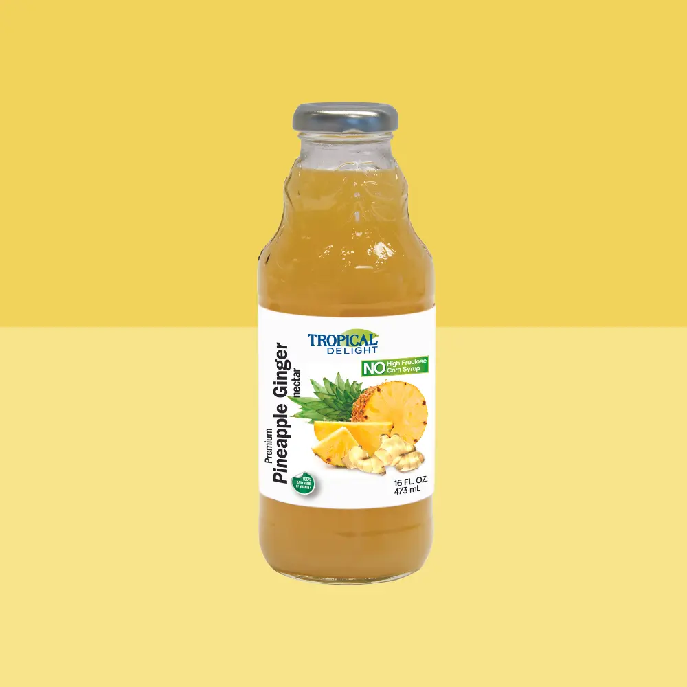TROPICAL DELIGHT PINEAPPLE GINGER 
 473ML/12CT
