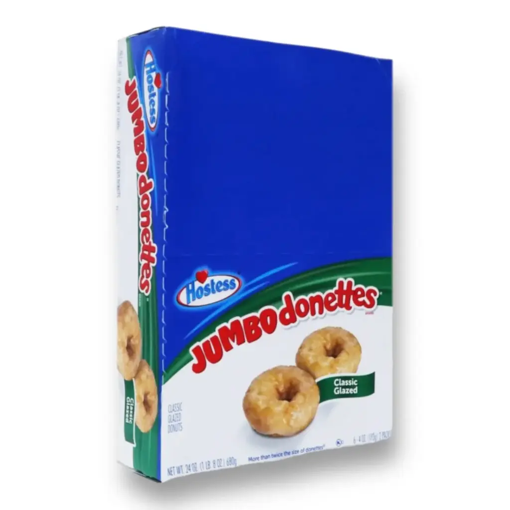 HOSTESS JUMBO DONUTS GLAZED CLASSIC 113G/6CT (U)